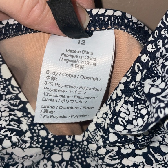 JCrew ruffle V-neck one-piece swimsuit - Picture 3 of 4